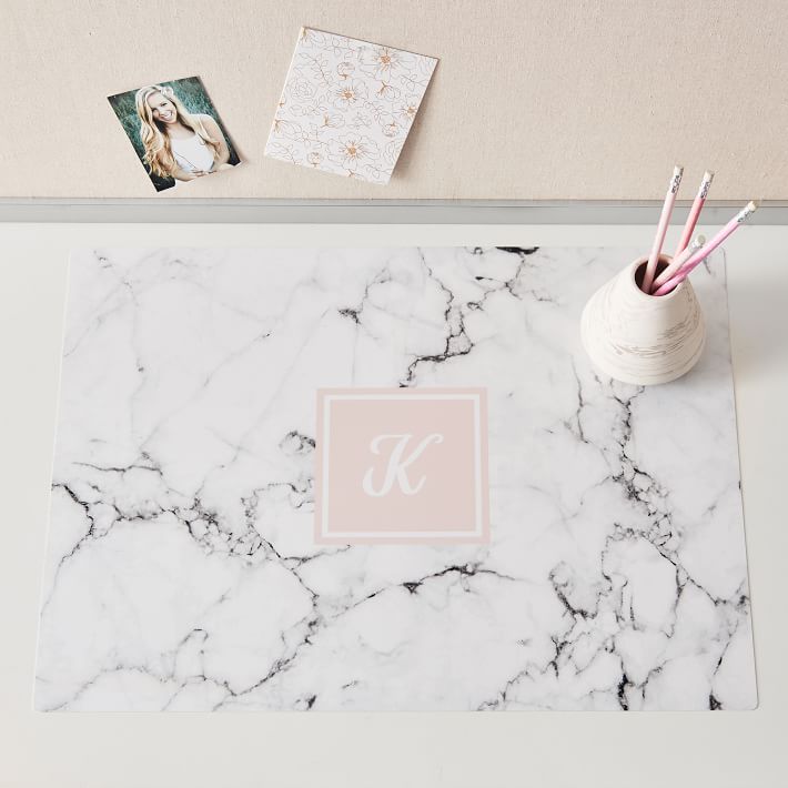 Marble Personalized Desk Mat