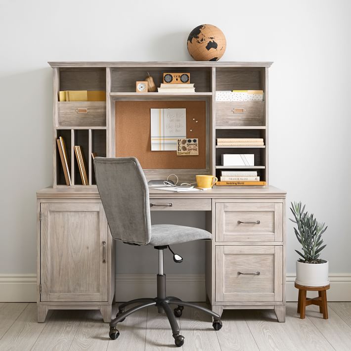 storage desk with hutch