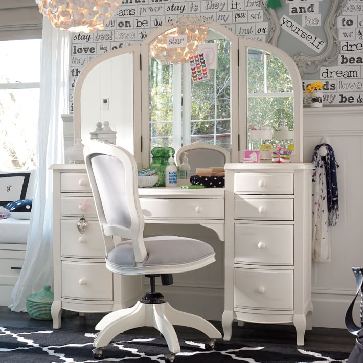 lilac vanity desk