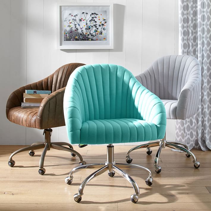 duck egg blue office chair