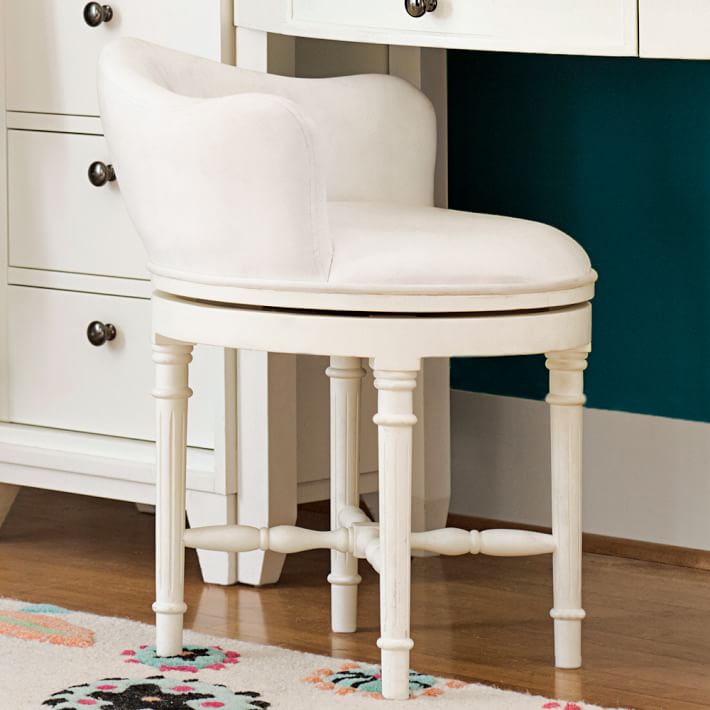 vanity stool pottery barn