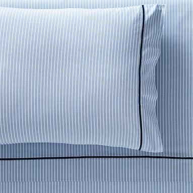 Oxford Stripe Sheet Set, Single/Single XL, Blue