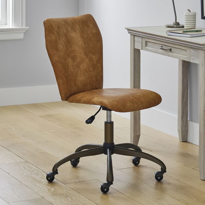 caramel desk chair