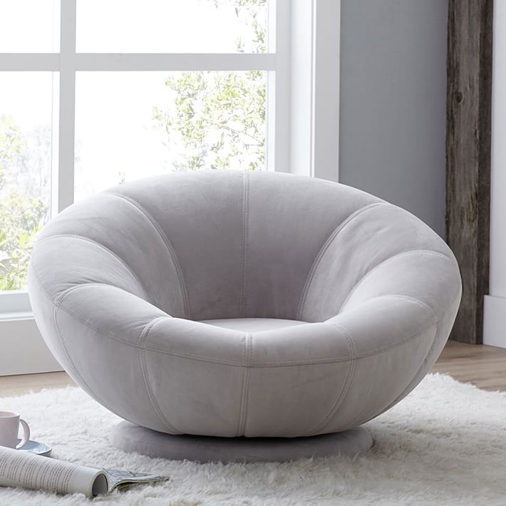 groovy swivel chair pottery barn