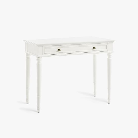 small white desk pottery barn