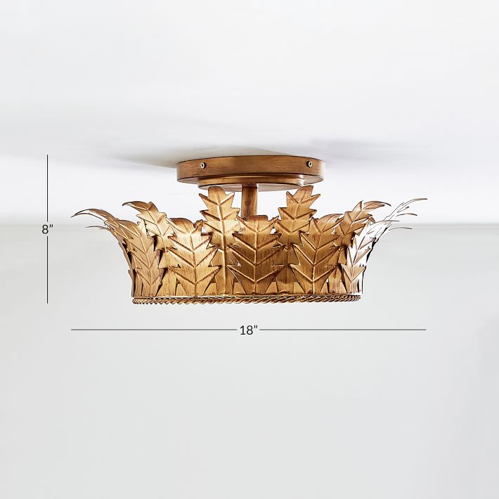 crown flush mount light