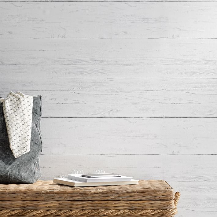 Shiplap Peel and Stick NuWallpaper™, 20"x18' Pottery Barn Teen