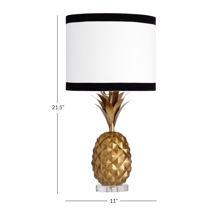 pottery barn pineapple lamp