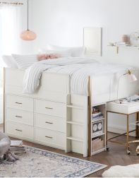 pottery barn full bed with storage