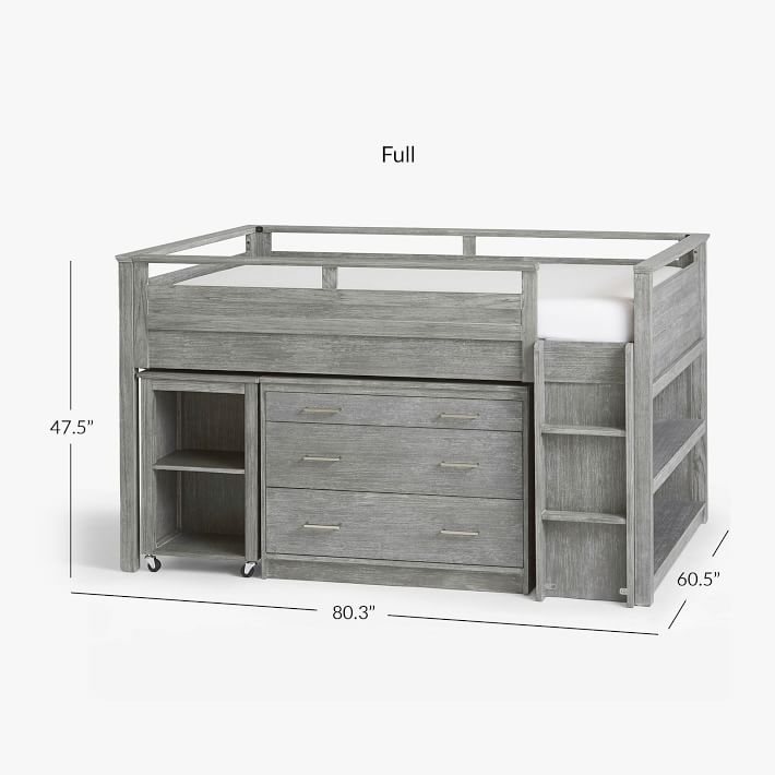 Sleep & Study® Low Loft Bed | Pottery Barn Teen