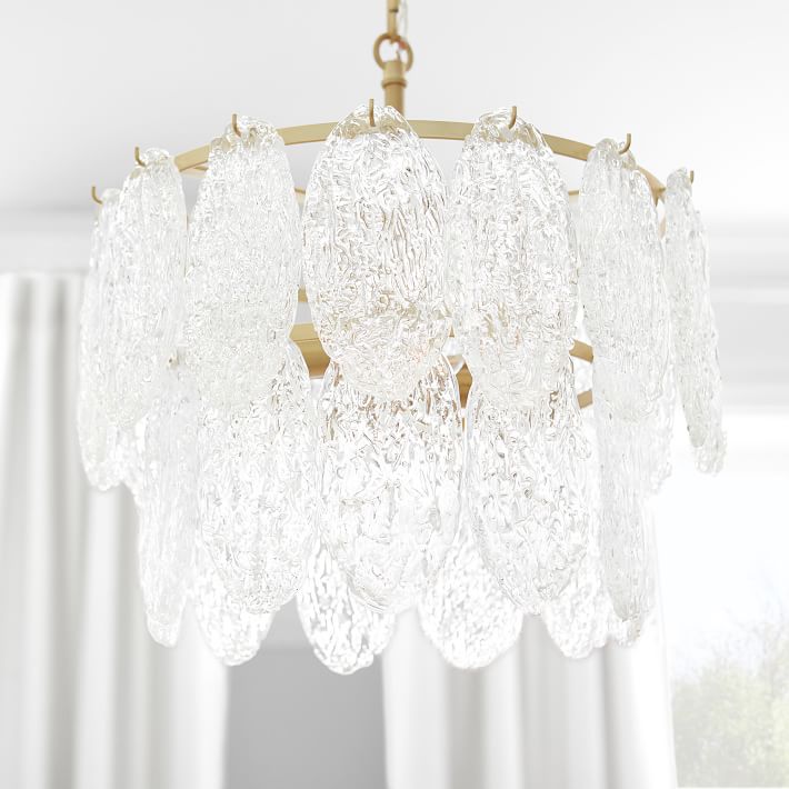 pressed glass chandelier