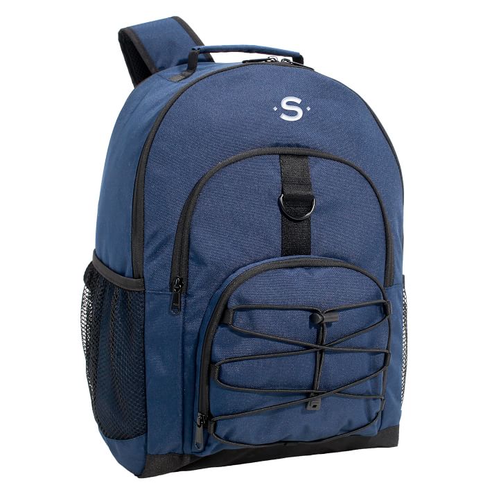 Gear-Up Navy Solid Recycled Backpack