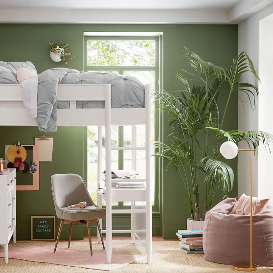 west elm x pbt Distressed Velvet Light Pink Bean Bag Chair Slipcover