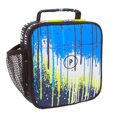 Gear-Up Drip Painting Blue Recycled Classic Lunch Box
