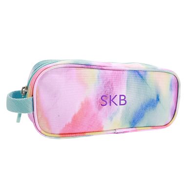 Gear-Up Watercolour Rainbow Recycled Tie Dye Pencil Case