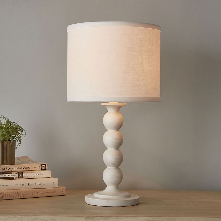 wooden ball table lamp