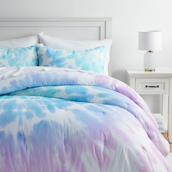 Cotton TieDye Bedding Comforter & Sheets Pottery Barn Teen