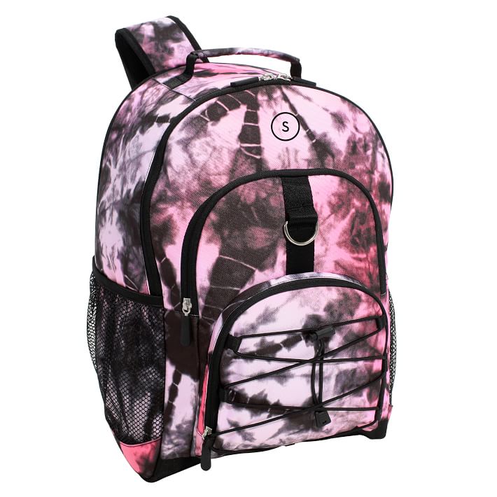 Gear-Up Recycled Santa Cruz Tie-Dye Backpack, Pink/Black