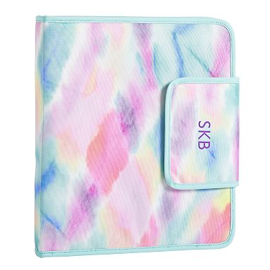 Gear-Up WaterColour Rainbow Tie Dye Recycled Homework Folder