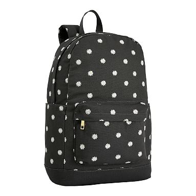 Emily And Merrit Floral Black Recycled Backpack