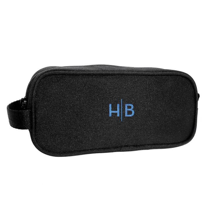 Gear-Up Black Solid Recycled Pencil Case