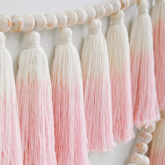 TieDye Tassel Garland Pottery Barn Teen