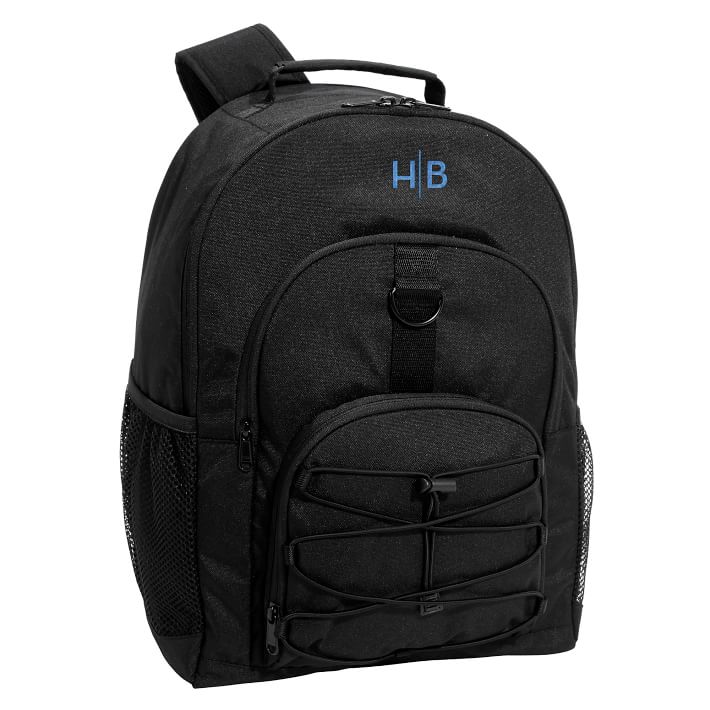 Gear-Up Black Solid Recycled Backpack