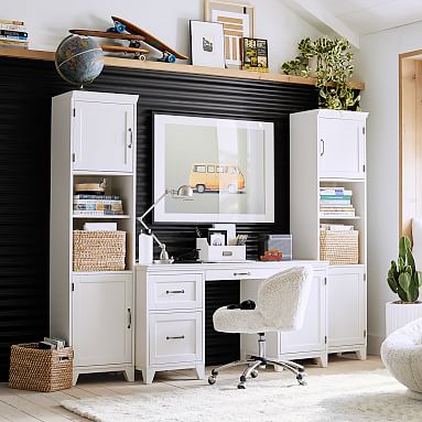 room desk with storage