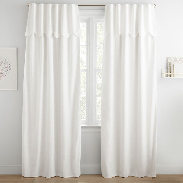 Evelyn Scallop Valance Curtain Pottery Barn Teen