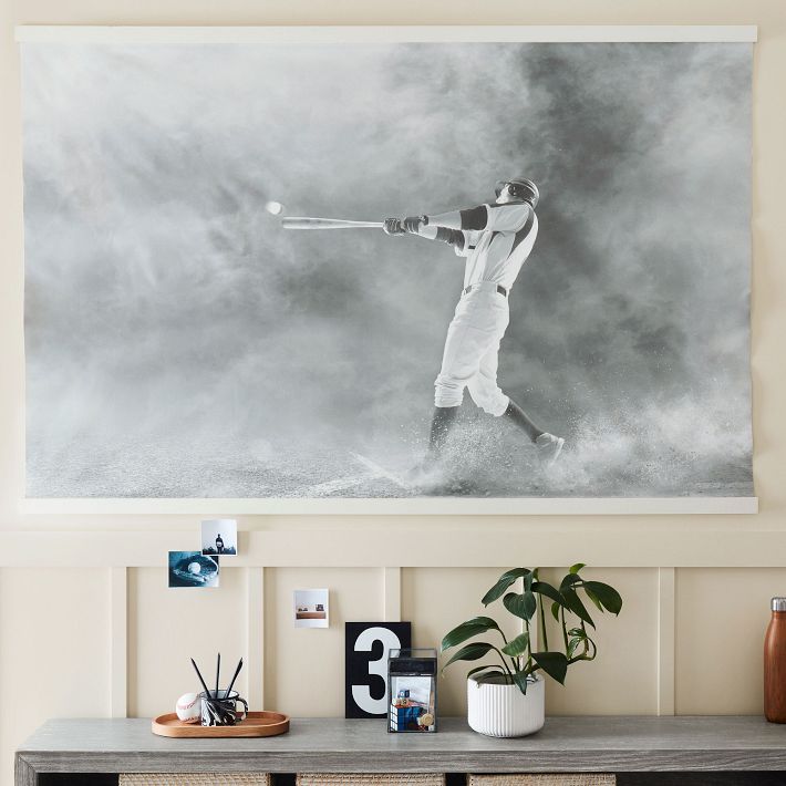 Baseball Mural Pottery Barn Teen   Baseball Mural 4 O 