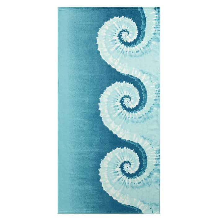 Tie Dye Wave Beach Towel | Pottery Barn Teen