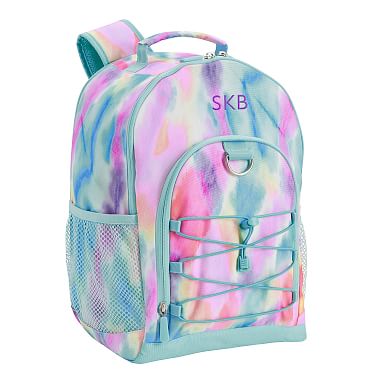 Gear-Up Rainbow WaterColour Recycled Tie Dye Backpack, Small