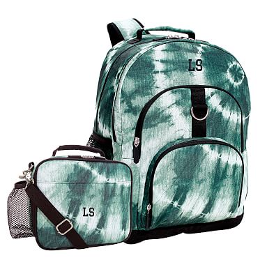 Green Ventura Tie Dye Backpack & Cold Pack Lunch Bundle