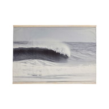 Black-and-White Wave Surf Mural | Pottery Barn Teen