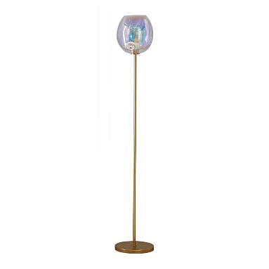 Iridescent Globe Floor Lamp