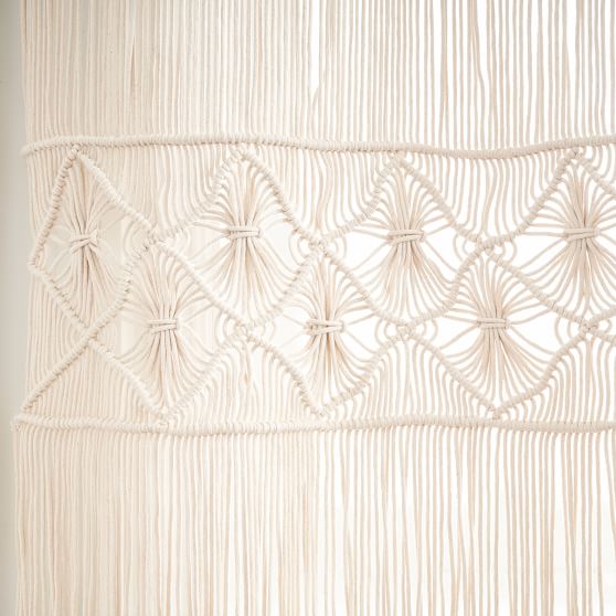 Macramé Decorative Panel Ivory Pottery Barn Teen
