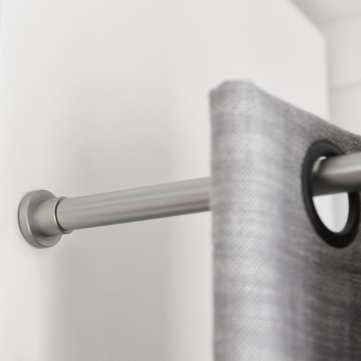 Pewter Tension Curtain Rod