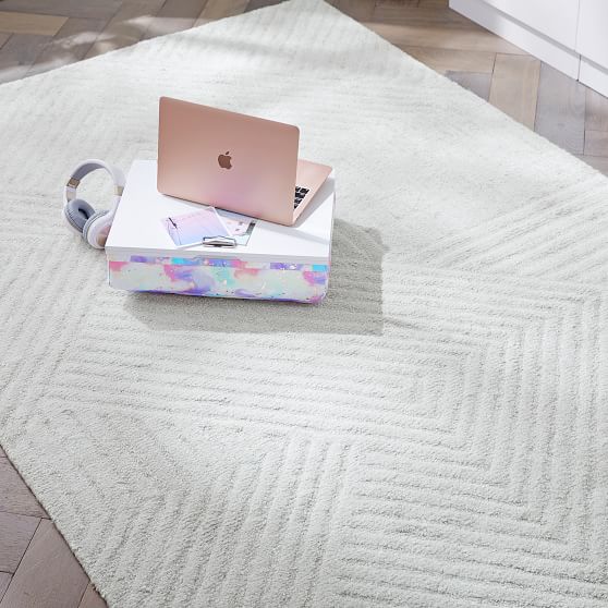 we x pbt Faye Rug Grey Pottery Barn Teen