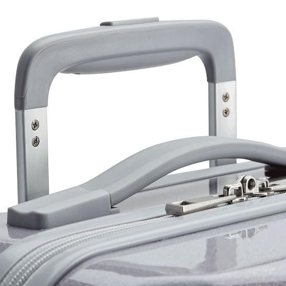 Monique Lhuillier Magenta Glitter Prism Carryon Luggage Pottery Barn