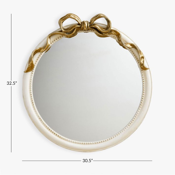 LoveShackFancy Bow Mirror Pottery Barn Teen