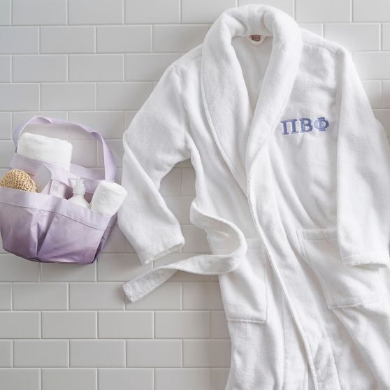 Greek Quick-Dry Organic Bath Robe | Pottery Barn Teen