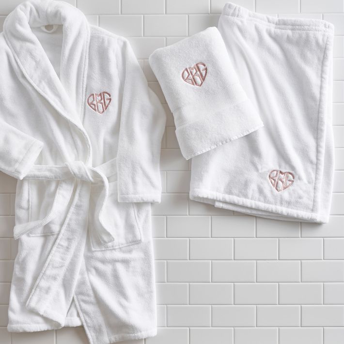 Greek Quick-Dry Organic Bath Robe | Pottery Barn Teen