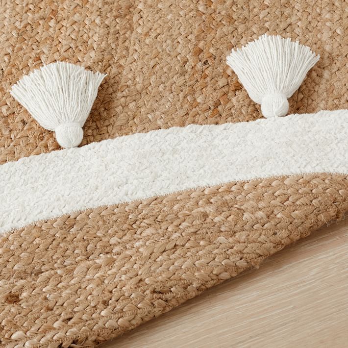 Chenille Jute Round Rug Ivory Pottery Barn Teen