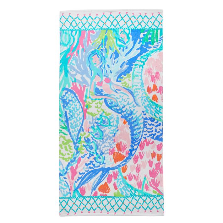 Lilly Pulitzer Mermaid Cove Beach Towel | Pottery Barn Teen