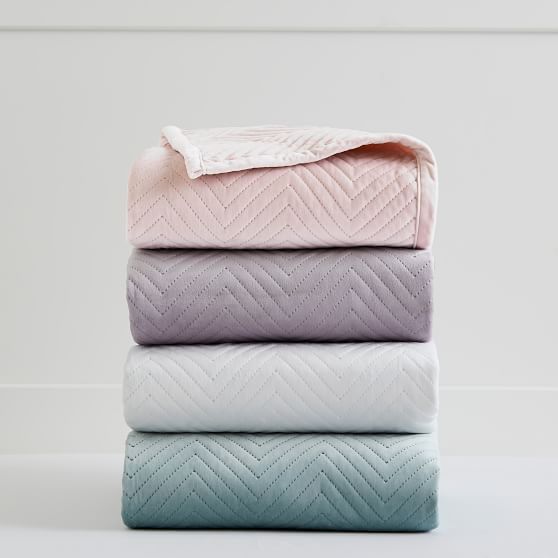 Luxe Velvet Throw Blanket Pottery Barn Teen