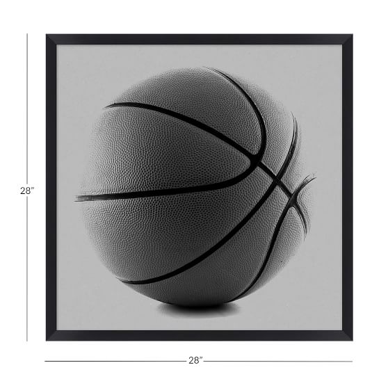 Basketball Framed Art, 28"x28" Wall Prints Pottery Barn Teen