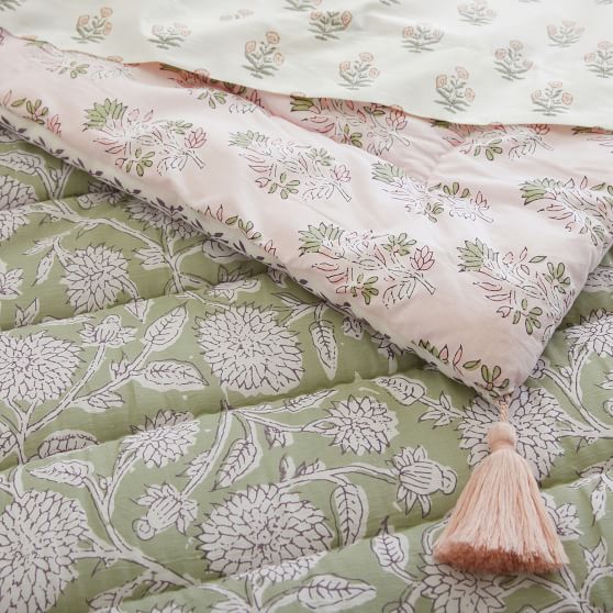 Garden Reversible Quilt | Pottery Barn Teen