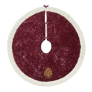 HARRY POTTER™ Tree Skirt, Velvet Burgundy