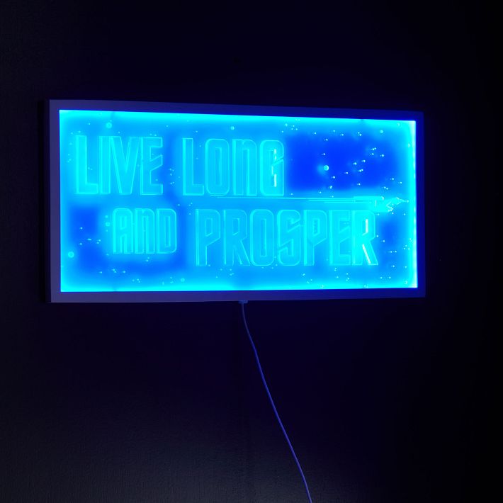 <em>Star Trek</em>™ Live Long and Prosper LED Panel