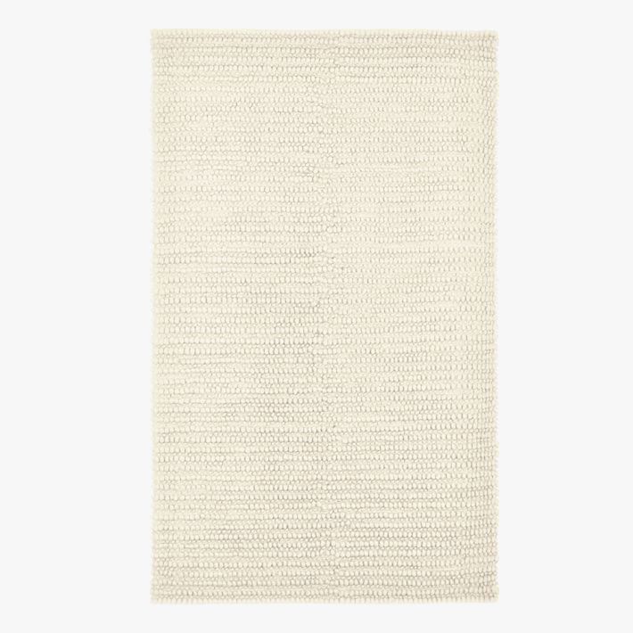 Textured Wool Rug, Navy | Teen Rug | Pottery Barn Teen